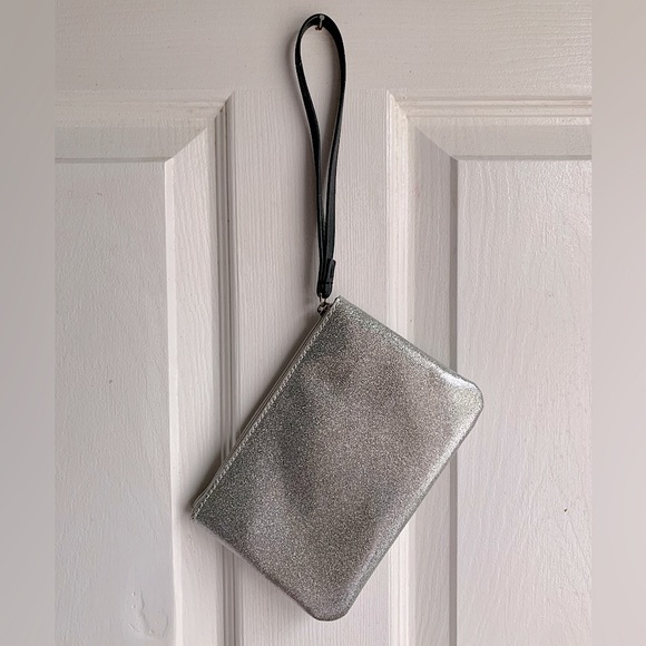 Kate Spade Silver Glitter Wristlet - Picture 2 of 9